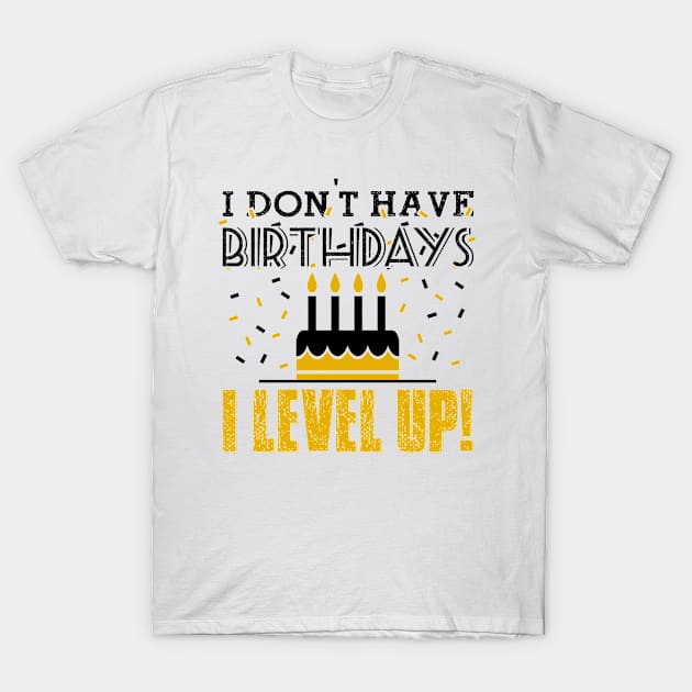 Birthdays (black) T-Shirt by nektarinchen